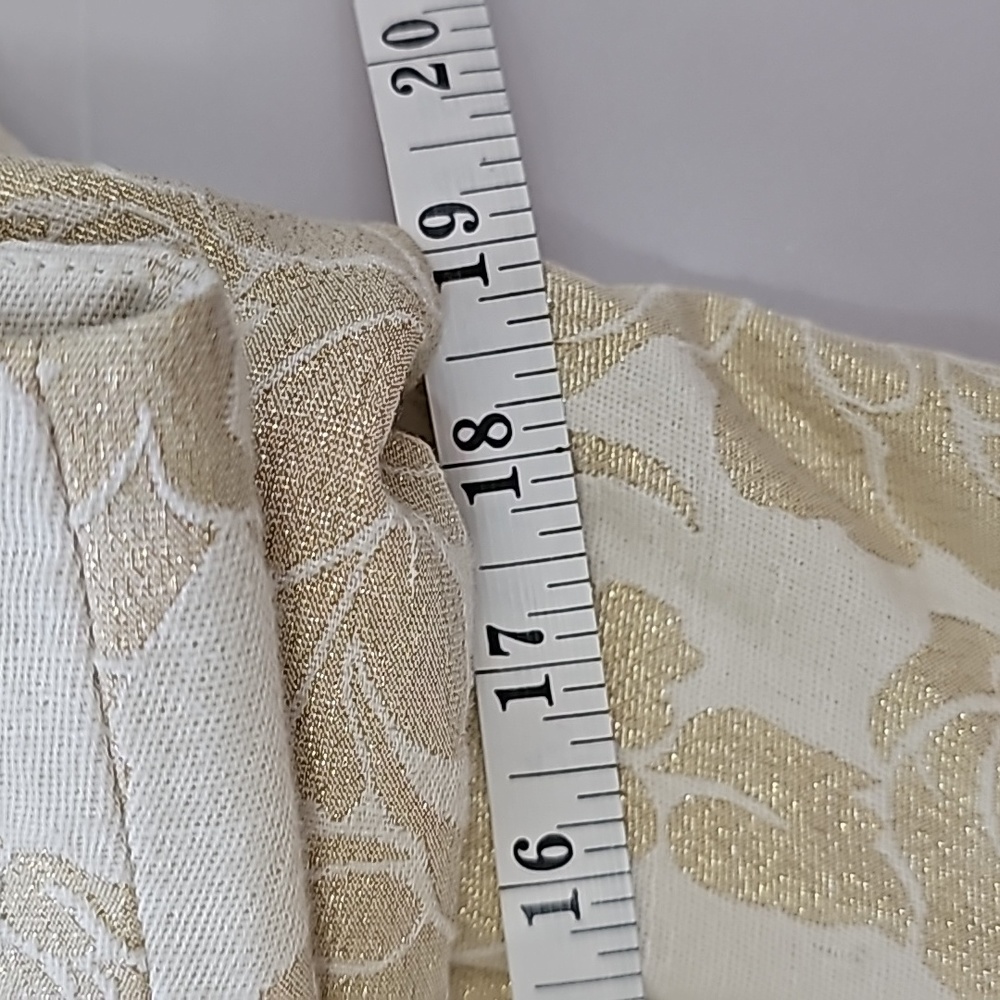 Jaclyn Smith Jacket Gold Cream Lined 3/4 Sleeves Gold Pearl Buttonsβ Size 8 VTG - Picture 7 of 12
